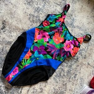 Vintage 90’s neon one piece swimsuit size small